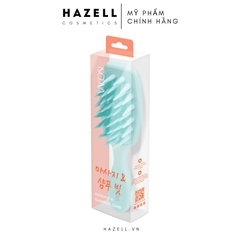 Lược gội & massage da đầu răng silicone Vacosi Massage & Shampoo Comb - HNK