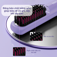 Lược Điện Chải Tóc Không Dây Ion Âm Jary Ion Electric Hair Comb - HÀNG NHẬP KHẨU
