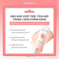 Kem chống nắng Cell Fusion C Brightening Tone Up Sunscreen 100 SPF50+ PA++++ 50ml -HNK