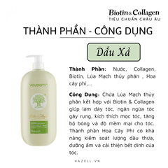 Bộ gội+xả VOUDIOTY 1000ml (Xanh rêu) - HNK