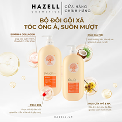 Bộ gội+xả VOUDIOTY Hair Repairing 1000ml (Vàng) - HNK