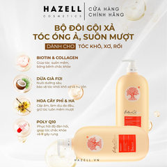 Bộ gội+xả VOUDIOTY Hair Repairing 1000ml (Vàng) - HNK