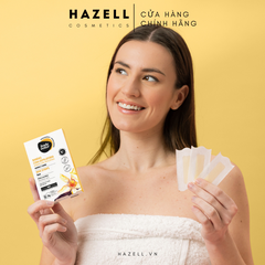 Miếng wax lông vùng mặt Body Natur Wax Strips Face Sensitive Skin 12+2 Wipes - HÀNG NHẬP KHẨU