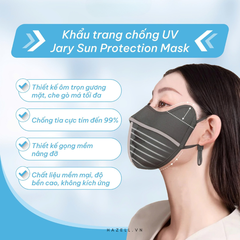 Khẩu trang vải chống tia UV Jary Sun Protection Mask - HÀNG NHẬP KHẨU