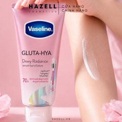 Sữa dưỡng thể Vaseline Healthy Bright Gluta-HYA 70X Serum Burst Lotion - Dewy Radiance 300ml - HNK