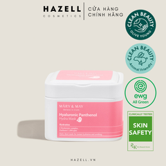 Mặt nạ Mary&May Hyaluronic Panthenol Hydra Mask - hộp 30 miếng