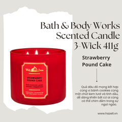 Nến thơm Bath & Body Works Scented Candle 411g (3 bấc)