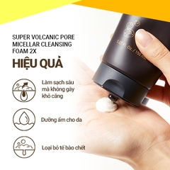 Sữa rửa mặt Tro Núi Lửa Innisfree Super Volcanic Pore Micellar Cleansing Foam 2X 150g