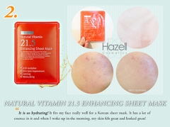 Mặt nạ By Wishtrend Natural Vitamin 21.5% Enhancing Sheet Mask 23ml - HÀNG NHẬP KHẨU