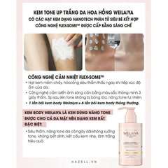 Kem dưỡng trắng da Weilaiya Natural Whitening Fragrance Body Cream SPF 30 PA+++ 200ml - HÀNG NHẬP KHẨU