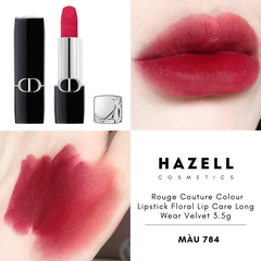 Son Thỏi Dior Rouge Couture Colour Lipstick Floral Lip Care Long Wear Velvet 3.5g