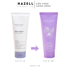 Sữa rửa mặt Mary&May White Collagen Cleansing Foam 150ml - HNK