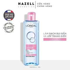 Nước tẩy trang L'Oréal Micellar Water Moisturizing 400ml (Hồng) - HÀNG NHẬP KHẨU