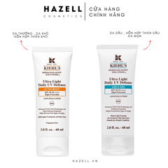 Kem chống nắng Kiehl's Ultra Light Daily UV Defense Aqua Gel SPF 50 PA++++ (Kẻ xanh)