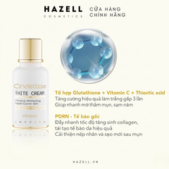 Kem truyền trắng da INCUGEN Cindeltox White Cream Premium 50ml - HNK