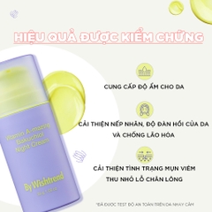 Kem dưỡng By Wishtrend Vitamin A-Mazing Bakuchiol Night Cream 30g - HÀNG NHẬP KHẨU