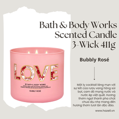 Nến thơm Bath & Body Works Scented Candle 411g (3 bấc)