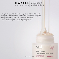 Mặt nạ ngủ Belif Super Knights Regenerating Night Mask 75ml - HNK