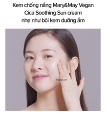 Kem chống nắng Mary&May CICA Soothing Sun Cream SPF50+ PA++++ 50ML