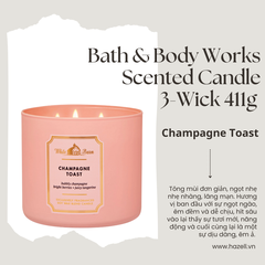 Nến thơm Bath & Body Works Scented Candle 411g (3 bấc)