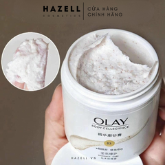 Tẩy da chết body Olay Body Cellscience B3 + Vitamin C Body Scrub 200gr