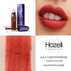 Son kem lì M.A.C X Lisa Powder Kiss Liquid Lip Colour 5ml (Tím)