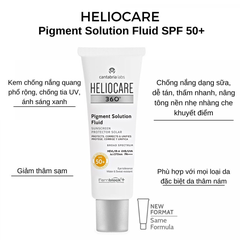 Kem chống nắng Heliocare 360 Pigment Solution Fluid SPF50+ Ultraligero 50ml