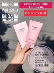 Kem chống nắng The Saem Eco Earth Power Pink Sun Cream - Hồng