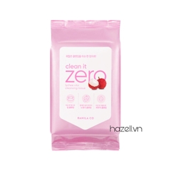 Khăn giấy tẩy trang BANILA CO Clean It Zero Lychee Vita Cleansing Tissue - 30 miếng