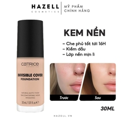 Kem nền Catrice Invisible Cover Foundation 30ml - HÀNG NHẬP KHẨU