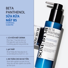 Sữa rửa mặt SOME BY MI Beta Panthenol Repair Gel Cleanser 120ml - HÀNG NHẬP KHẨU