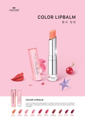 Son dưỡng có màu Vacosi Natural Studio Color Lipbalm 3g