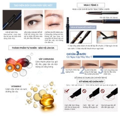 Chì kẻ mày F.O.X Triangular Eyebrow With Brush 0.25g