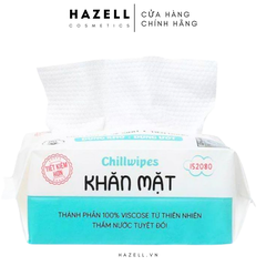 Khăn mặt khô Chillwipes gói rút 80 miếng
