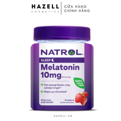Kẹo dẻo giúp ngủ ngon Natrol Gummies Melatonin 10mg 90 viên