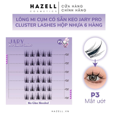Mi cụm 6 hàng JARY Pro Cluster Lashes có sẵn keo