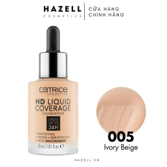 Kem nền Catrice HD Liquid Coverage Foundation 30ml - HÀNG NHẬP KHẨU