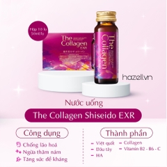 Nước uống Shiseido The Collagen EXR - Hộp 10 lọ x 50ml