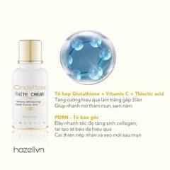 Kem truyền trắng da INCUGEN Cindeltox White Cream Premium 50ml