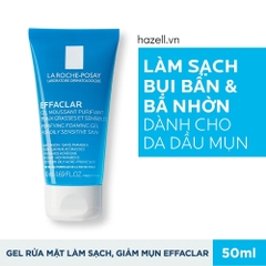 SET kem chống nắng Dry Touch Gel-Cream và gel rửa mặt LA ROCHE-POSAY Effaclar 50ml