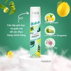 Dầu gội khô Batiste Dry Shampoo Fragrance 200ml - HÀNG NHẬP KHẨU