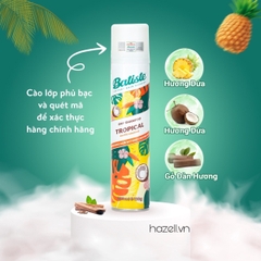 Dầu gội khô Batiste Dry Shampoo Fragrance 200ml - HÀNG NHẬP KHẨU