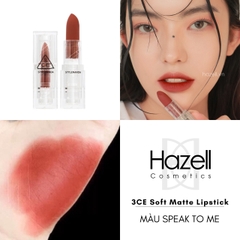 Son thỏi 3CE Soft Matte Lipstick 3.5g (Vỏ Trong Suốt)