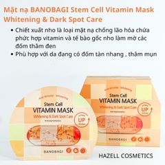 Mặt nạ BANOBAGI Stem Cell Vitamin Mask Whitening & Dark Spot Care