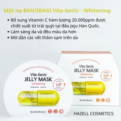 Mặt nạ BANOBAGI Vita Genic - Whitening Jelly Mask Brightening Tone Up ( Vàng )