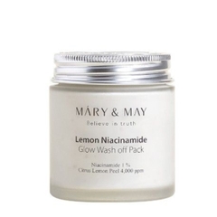 Mặt nạ đất sét dưỡng sáng da chiết xuất chanh Mary&May Lemon Niacinamide Glow Wash Off Pack 125g