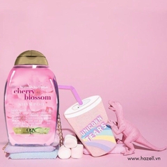 Bộ gội - xả OGX Heavenly Hydration + Cherry Blossom (385ml/1 chai) - HÀNG NHẬP KHẨU