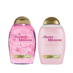 Bộ gội - xả OGX Heavenly Hydration + Cherry Blossom (385ml/1 chai) - HÀNG NHẬP KHẨU