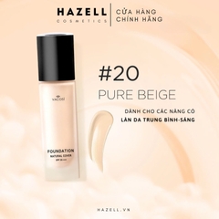 Kem nền Vacosi Oil-Free Foundation Natural Cover SPF25+++