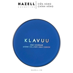 Phấn nước Klavuu Blue Pearlsation High Coverage Marine Collagen Aqua Cushion 12g (XANH)